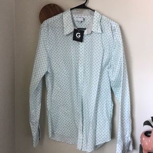 Large Guess Printed Dress Shirt